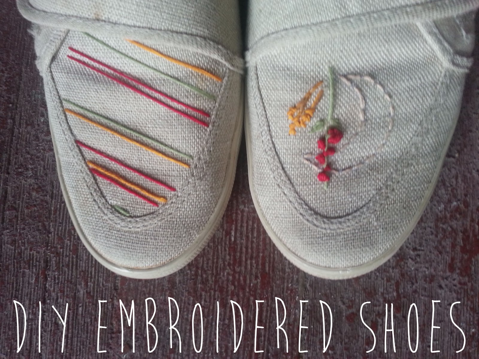 Lyrical Bits DIY Embroidered Shoes