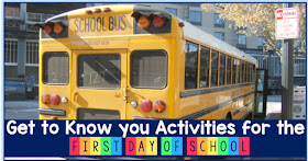 First day of school get to know you activities and 3 freebies