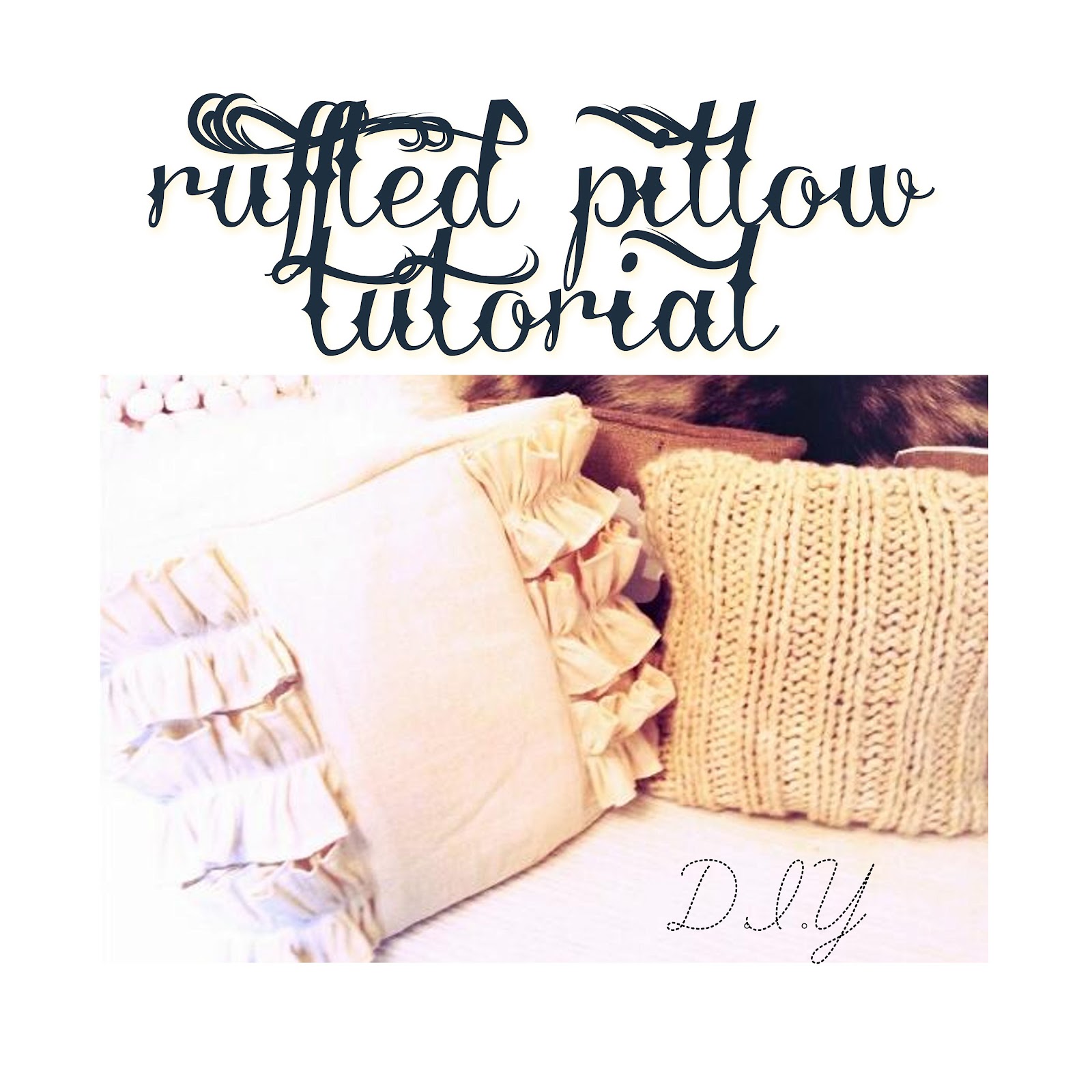 ruffled pillow tutorial twigg studios