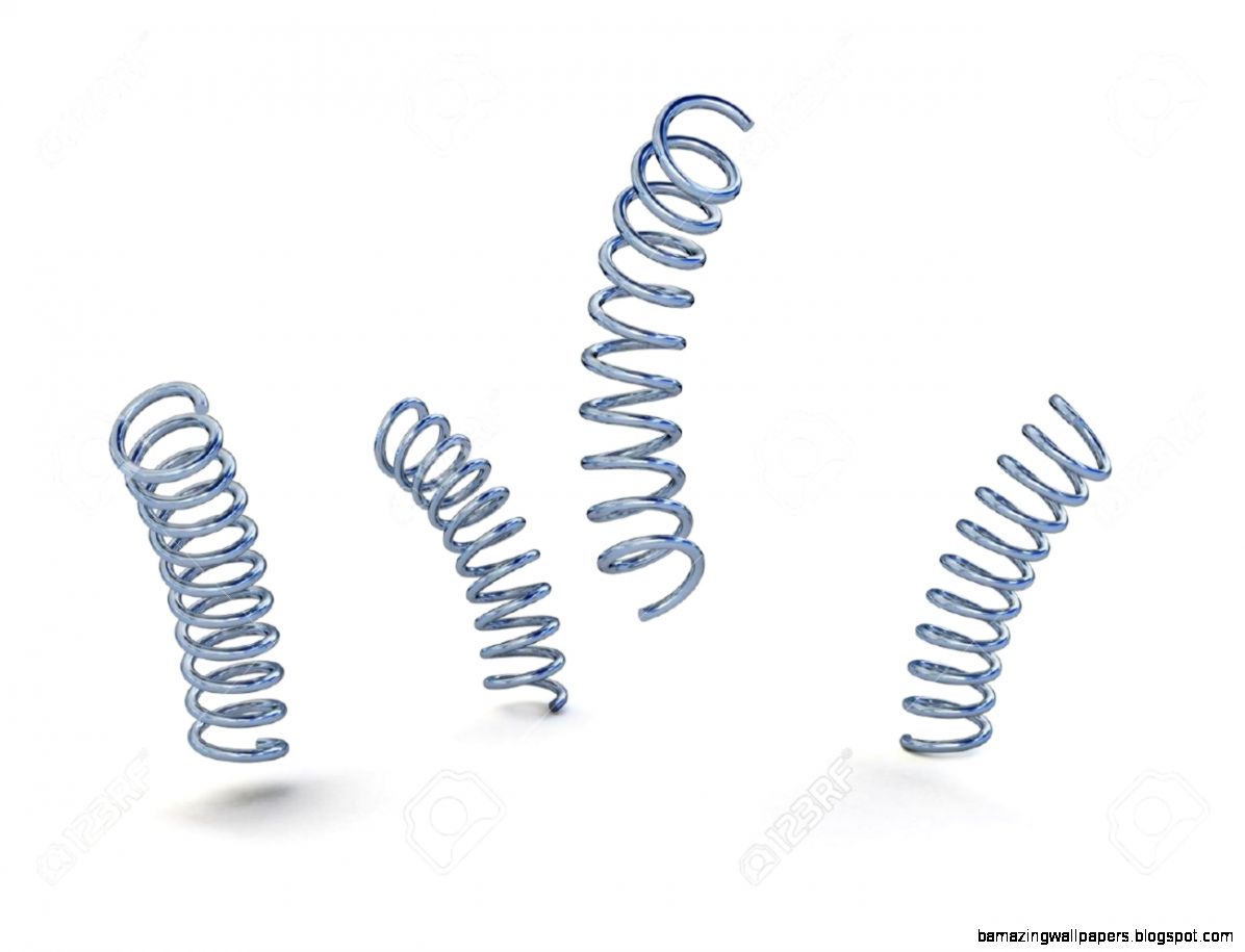 Four Metal Springs One Jumping Stock Photo Picture And Royalty Four Metal Springs One Jumping Stock Photo Picture And Royalty