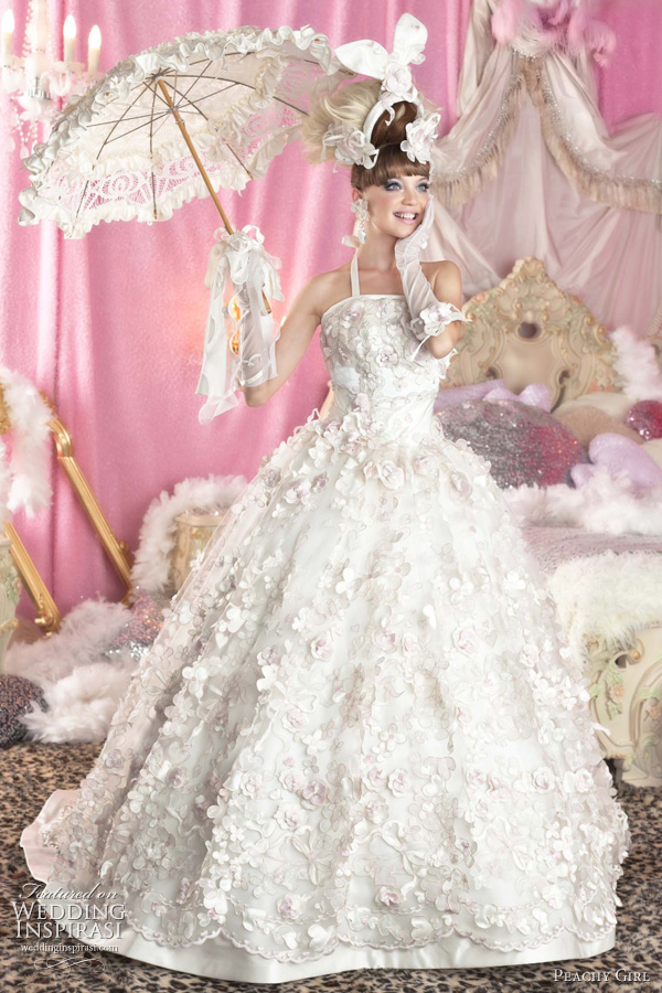 Beautiful Girl Pink Wedding Dresses Collection