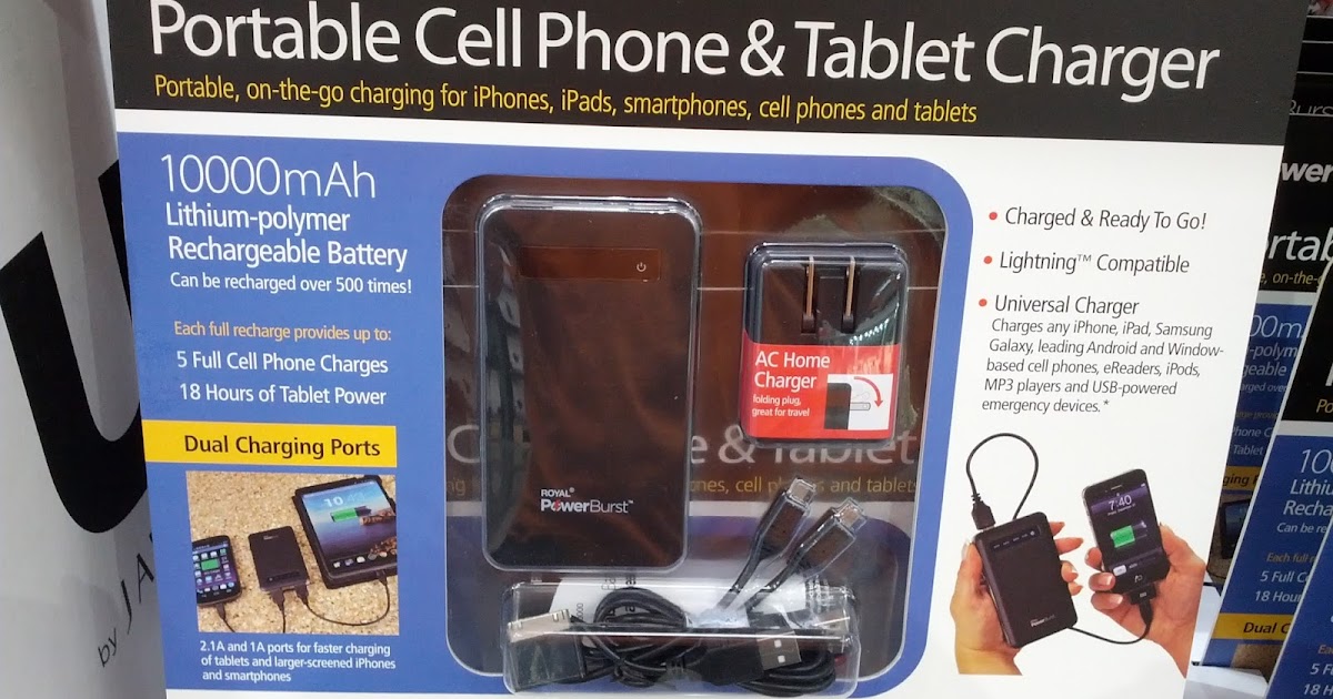 Royal Cell Phone and Tablet Charger Costco Weekender