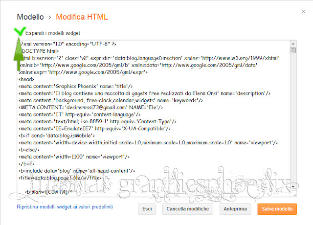 Come modificare blogger