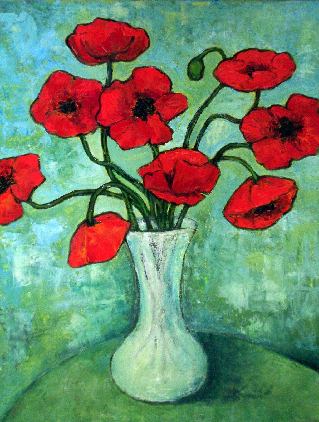 Emerald City Poppies on My Wall