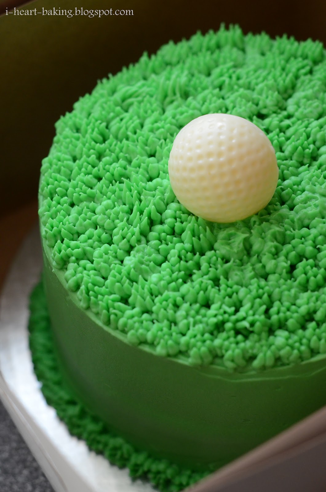 i heart baking!: golf ball cake - chocolate cake with cherries