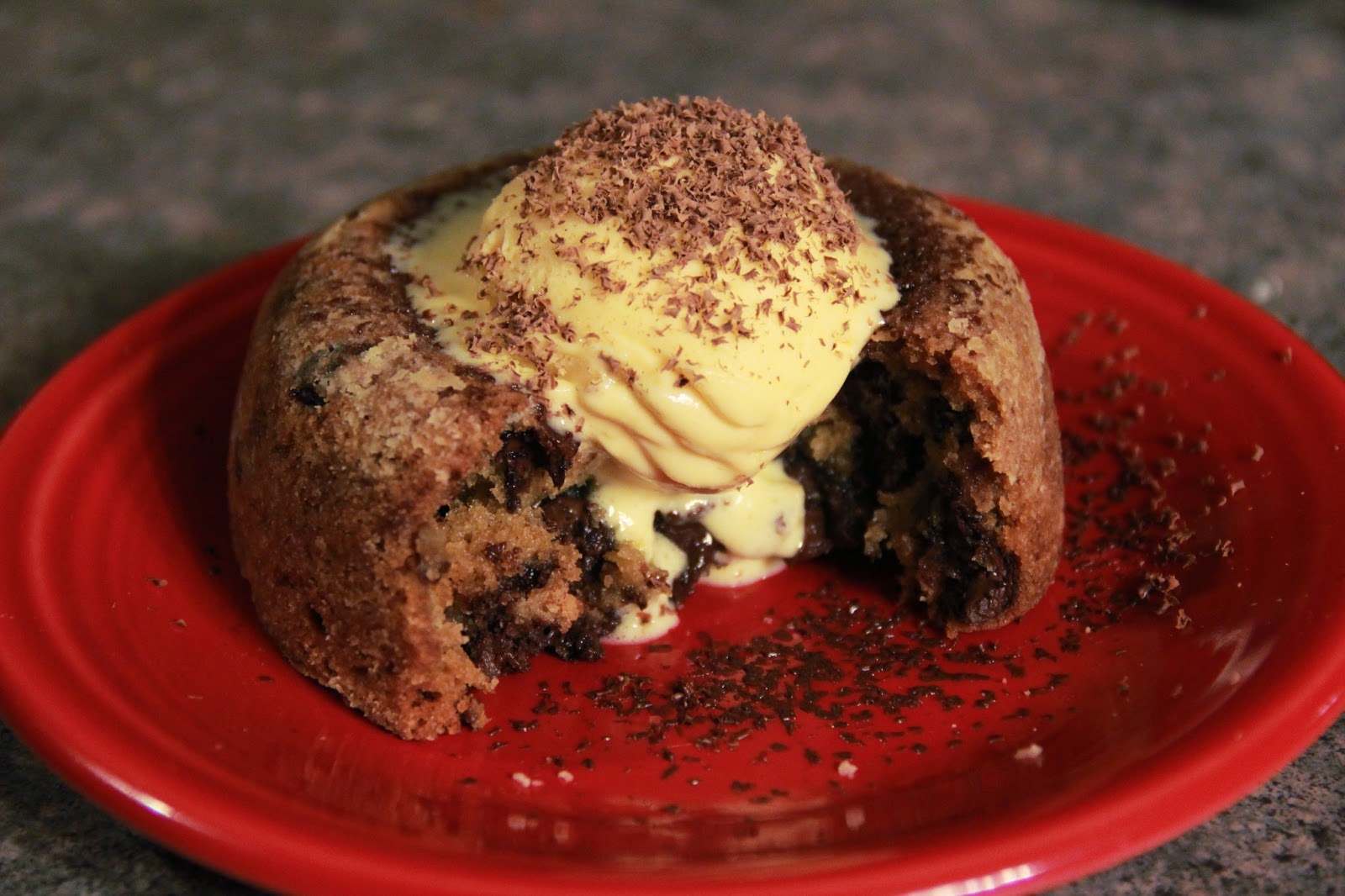 A Delectable Day Molten Lava Chocolate Chip Cookie Cake