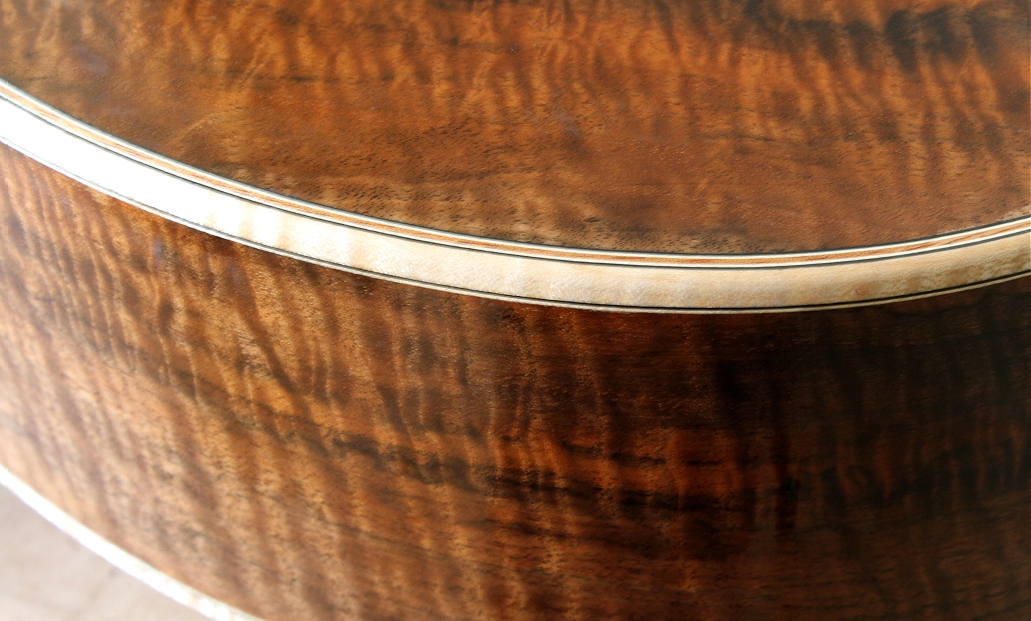 Wood With Strings Pore Filling With Epoxy