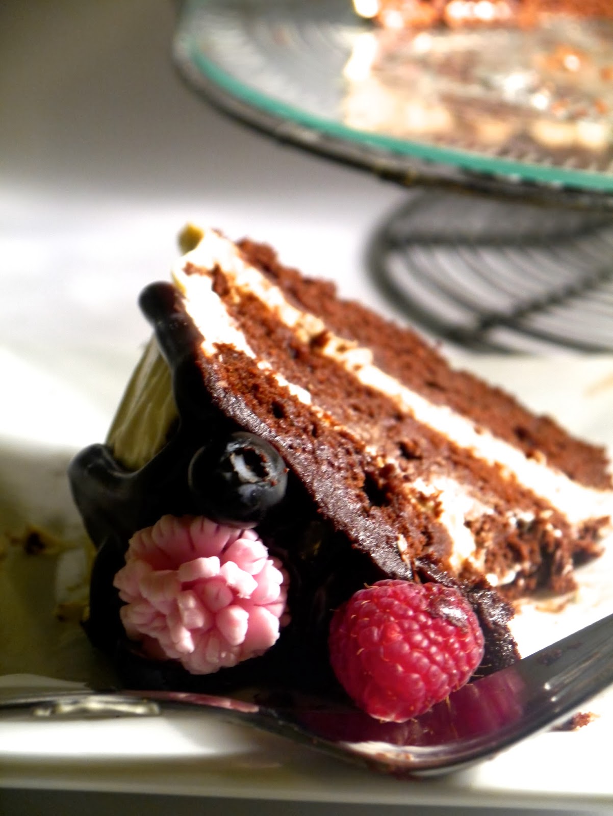 Petit Four cake boutique Chocolate and coffee gateau with irish