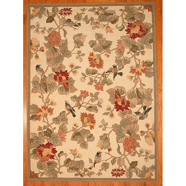Pottery Barn Bird Floral Rug Decor Look Alikes