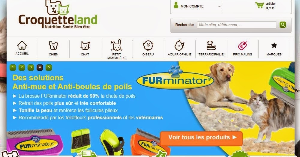 A la découverte des sites CroquetteLand Découvrez une animalerie en ligne
