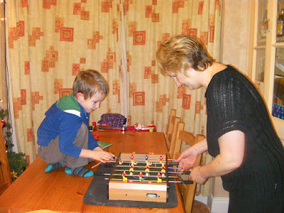 table fussball on christmas day