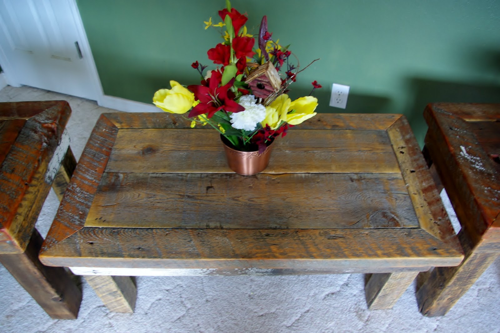 Reclaimed Rustics Rustic Coffee Table & Matching End Tables