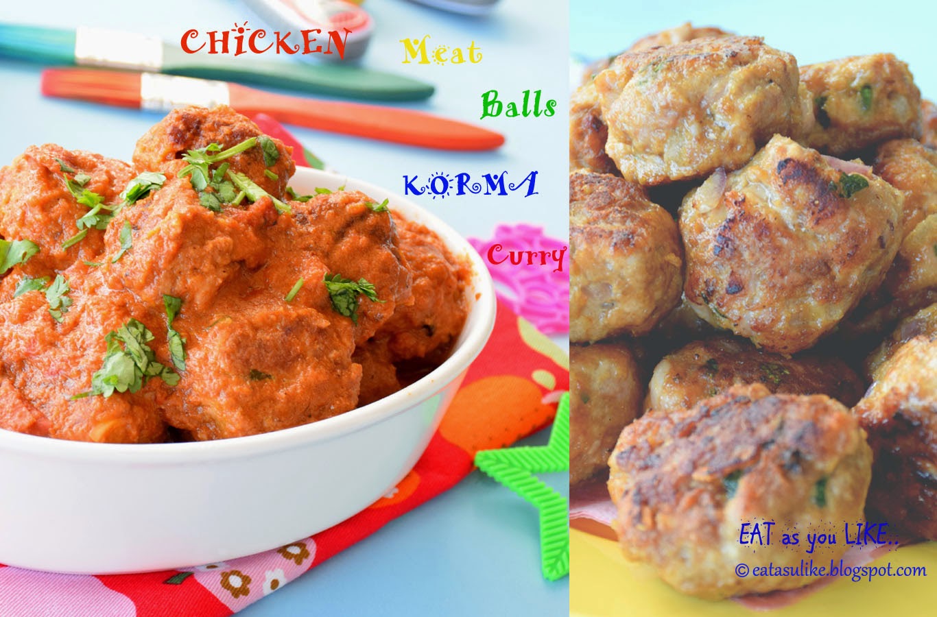Eat as you Like CHICKEN MEAT BALLS KORMA CURRY