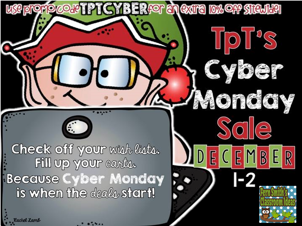 TPT Cyber Monday! Fern Smith's Classroom Ideas!