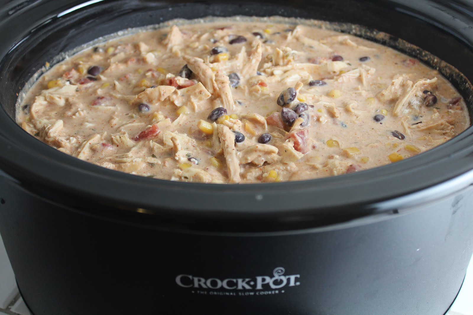 Easy Crock Pot Cream Cheese Chicken Chili Yummy Healthy Easy