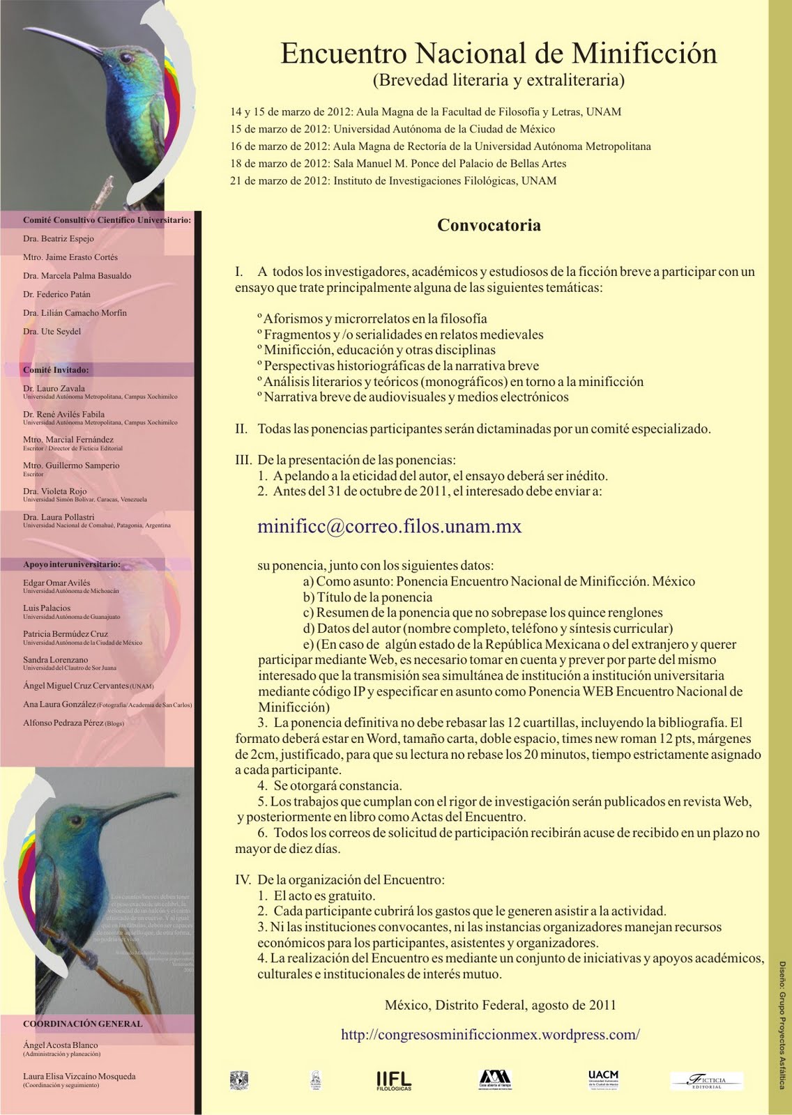 Convocatoria Unam 2012 Junio