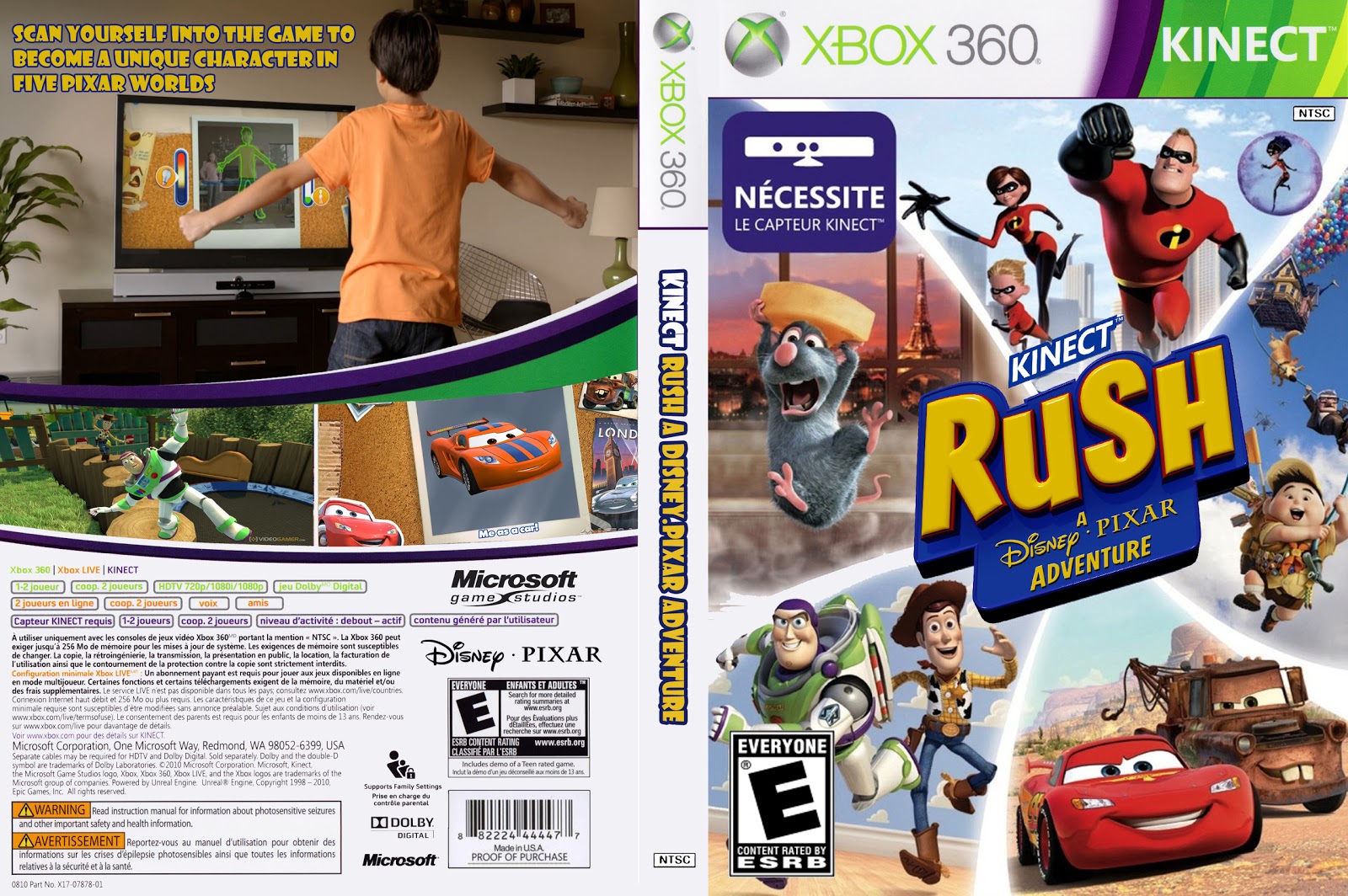 Games Covers Rush a Disney/Pixar Adventure Xbox 360