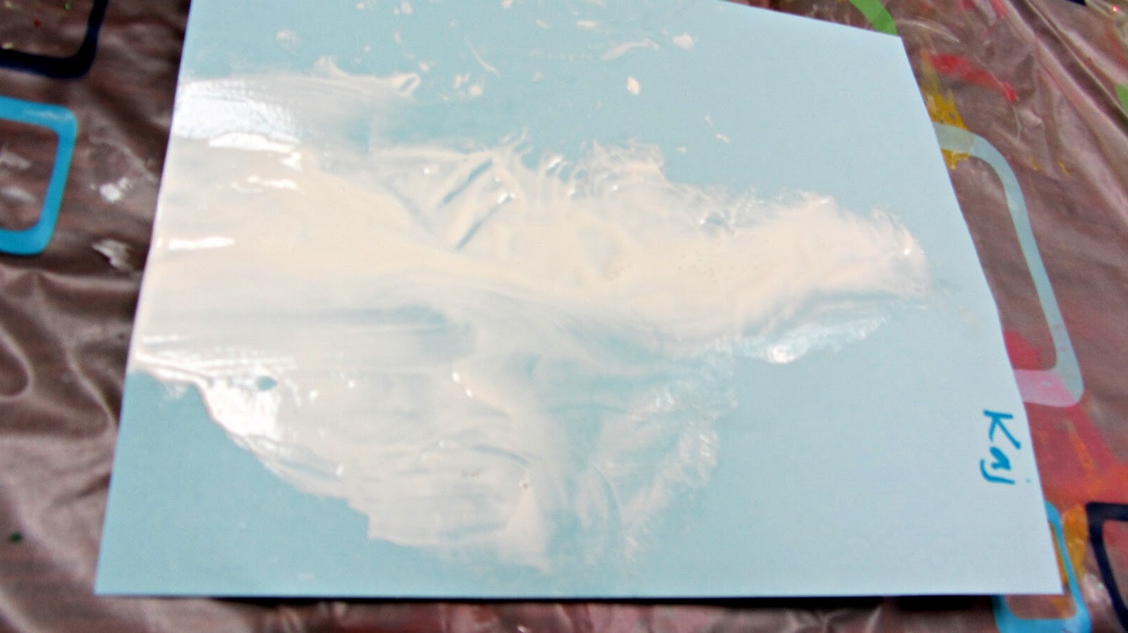 Teaching 2 and 3 Year Olds Zip Lock Baggie Painting
