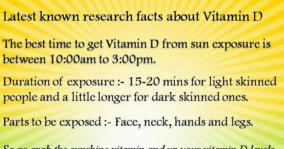 Do Sunbeds Help With Vitamin D at Gary Huntington blog