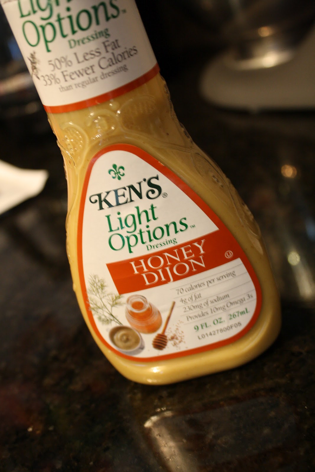 Lauren's Menu Honey Mustard Spinach Salad with Chicken