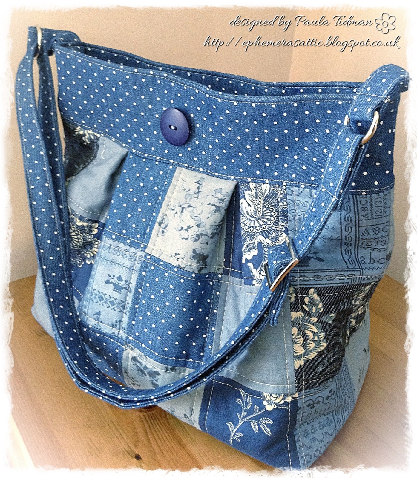 Ephemera's Attic Shabby Patchwork Bag