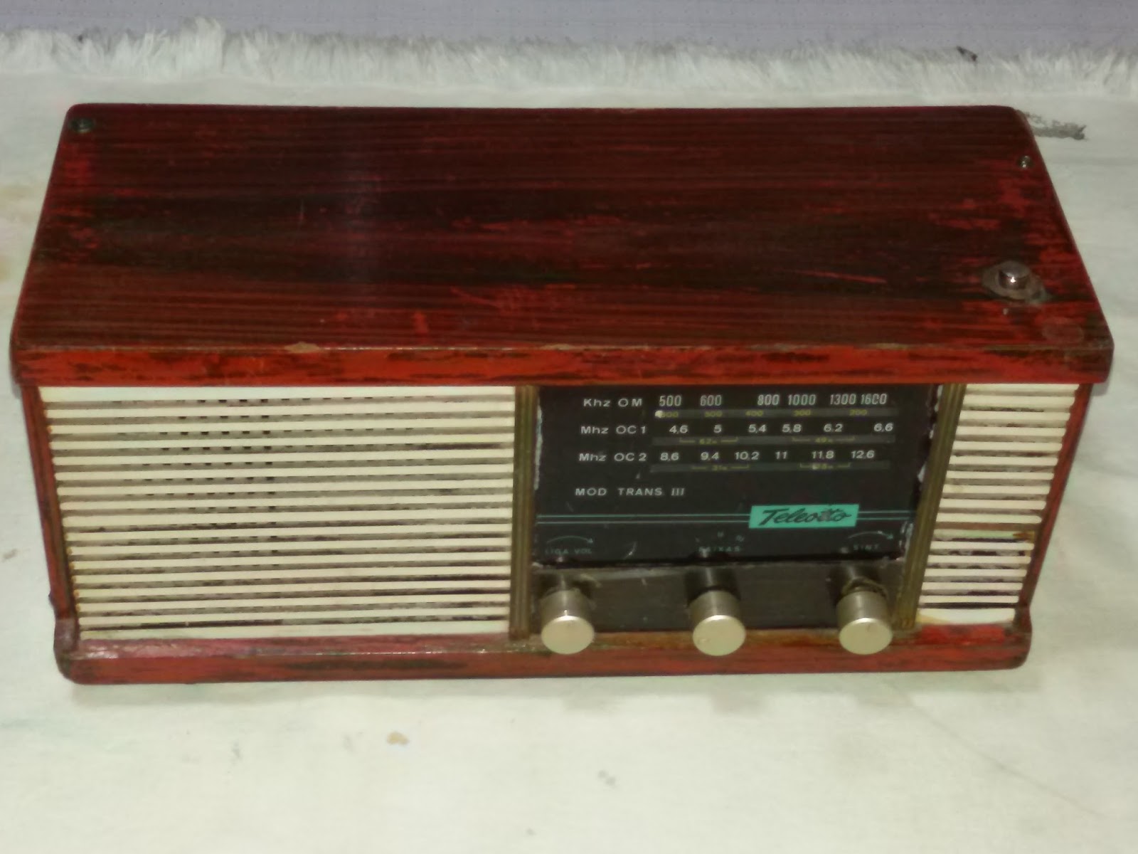 QSL do BRASIL Radio TELEOTTO Mod.TRANSIII fabricado em 1973