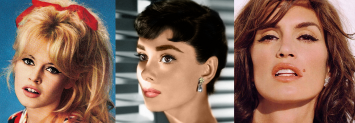 brigitte bardot audrey hepburn cindy crawford make up tutorial