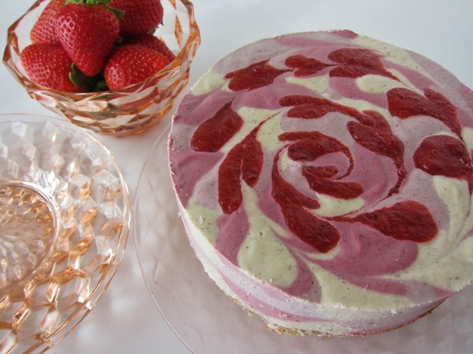 Raw Strawberries and Cream Dream Cake Fragrant Vanilla Cake