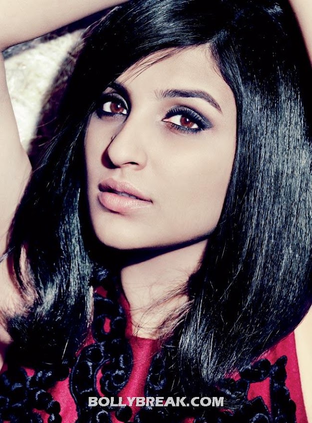 Parineeti Chopra Face Close Up Hot Hair - Parineeti Chopra Harper's Bazaar Magazine Scans - India July 2012 