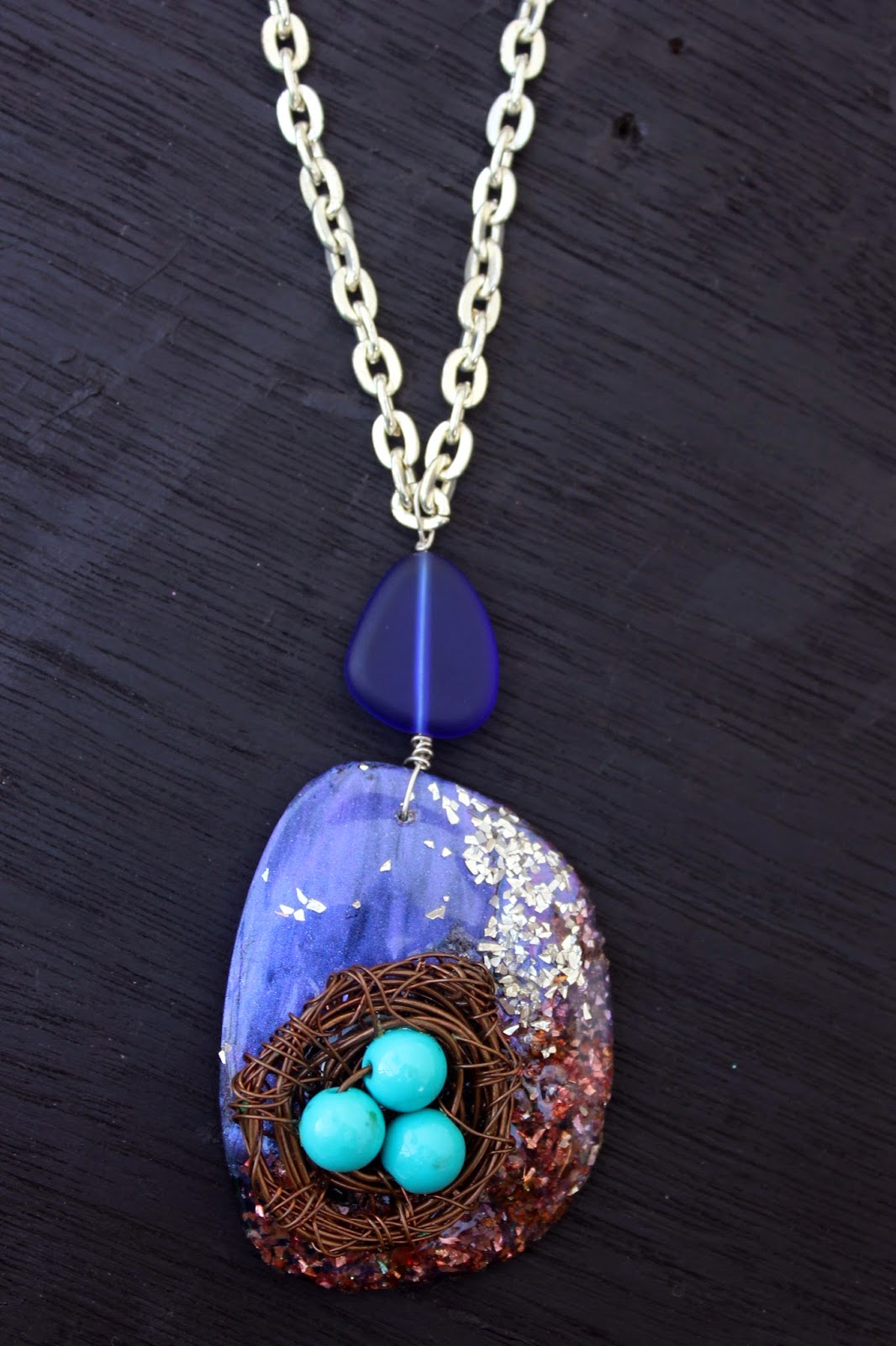 How to Make a Bird Nest Necklace Craft Paper Scissors