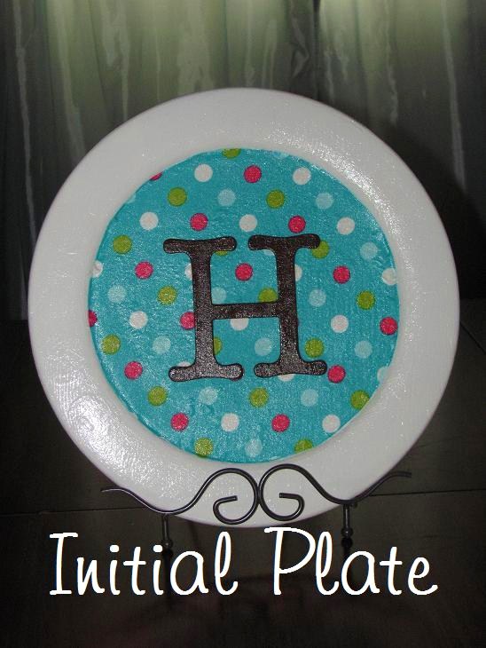 Mama To Three Chicks Initial Plate