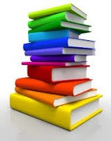 Illustration of a stack of books