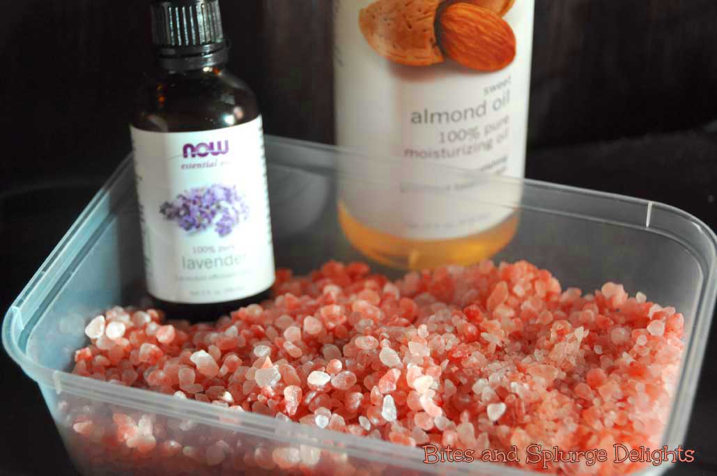 Bites and Splurge Delights DIY Himalayan Pink Salt Body Scrub