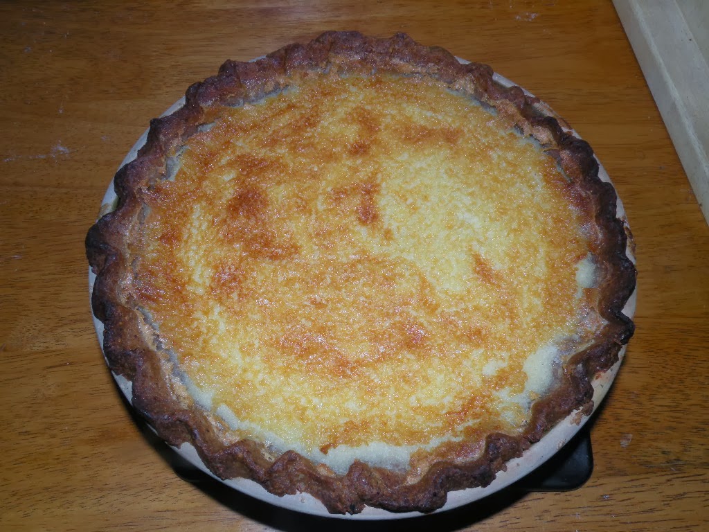 Winged Musings Buttermilk Pie with Pecan Crust