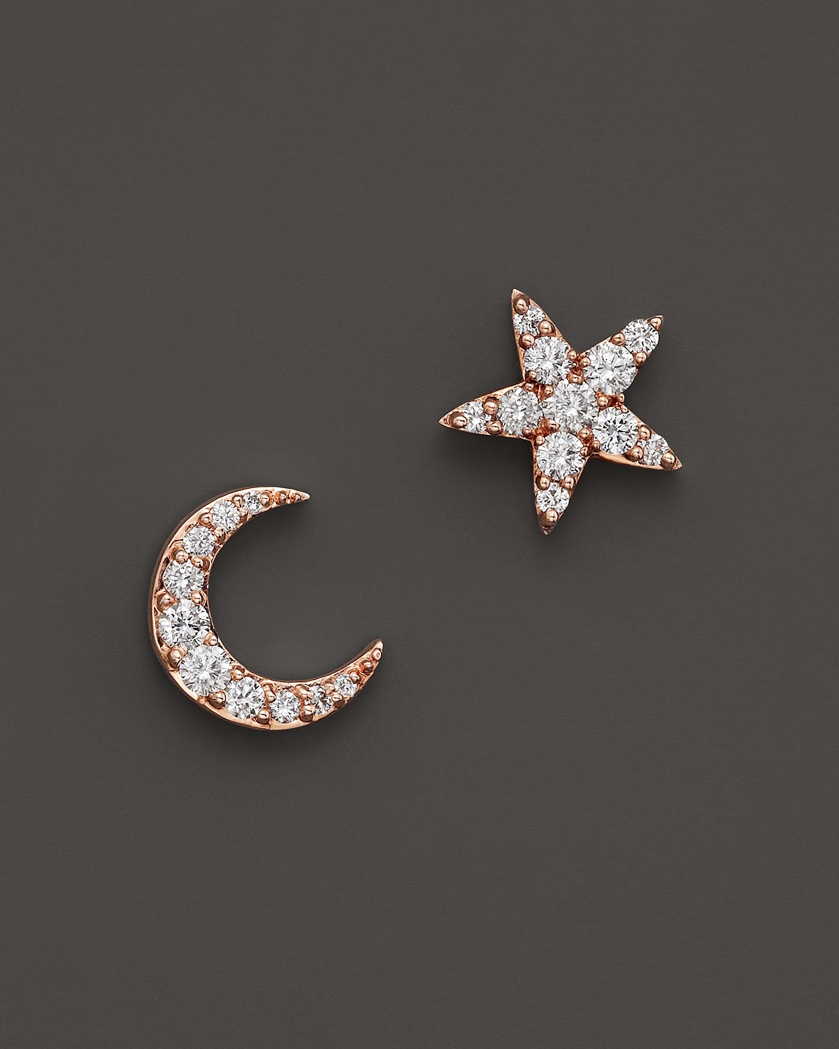diamond earrings for baby girl star and moon shapes