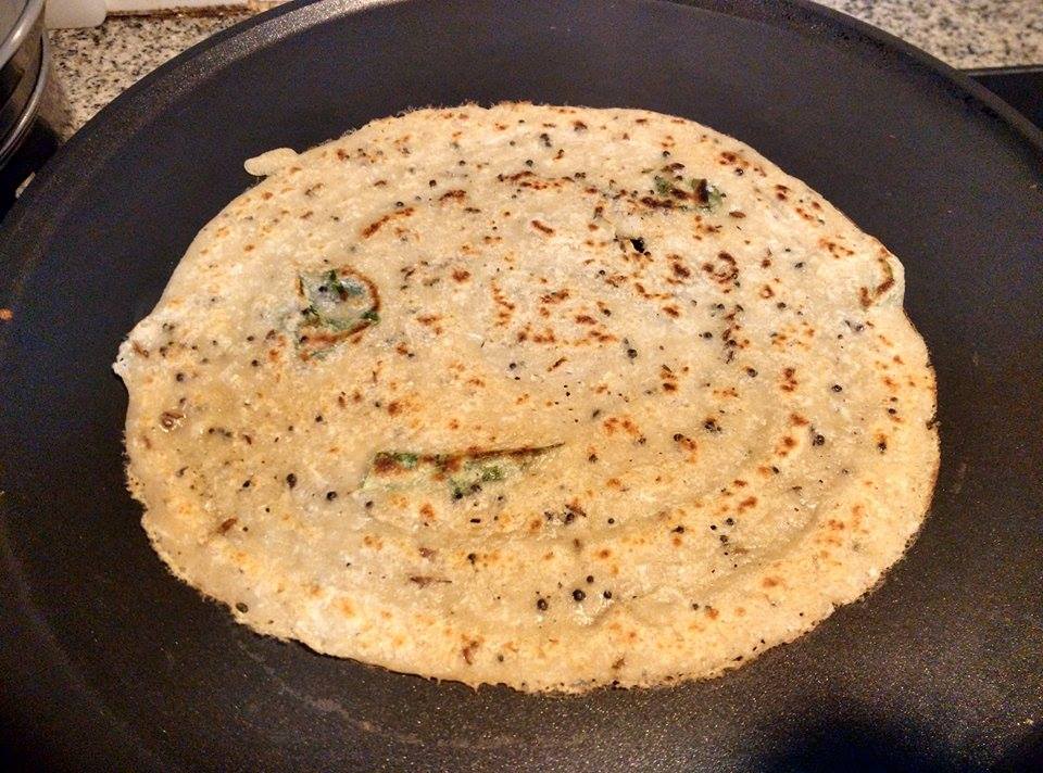 Niya's World Whole wheat dosa with Coconut (Gothambu Dosa with Coconut)