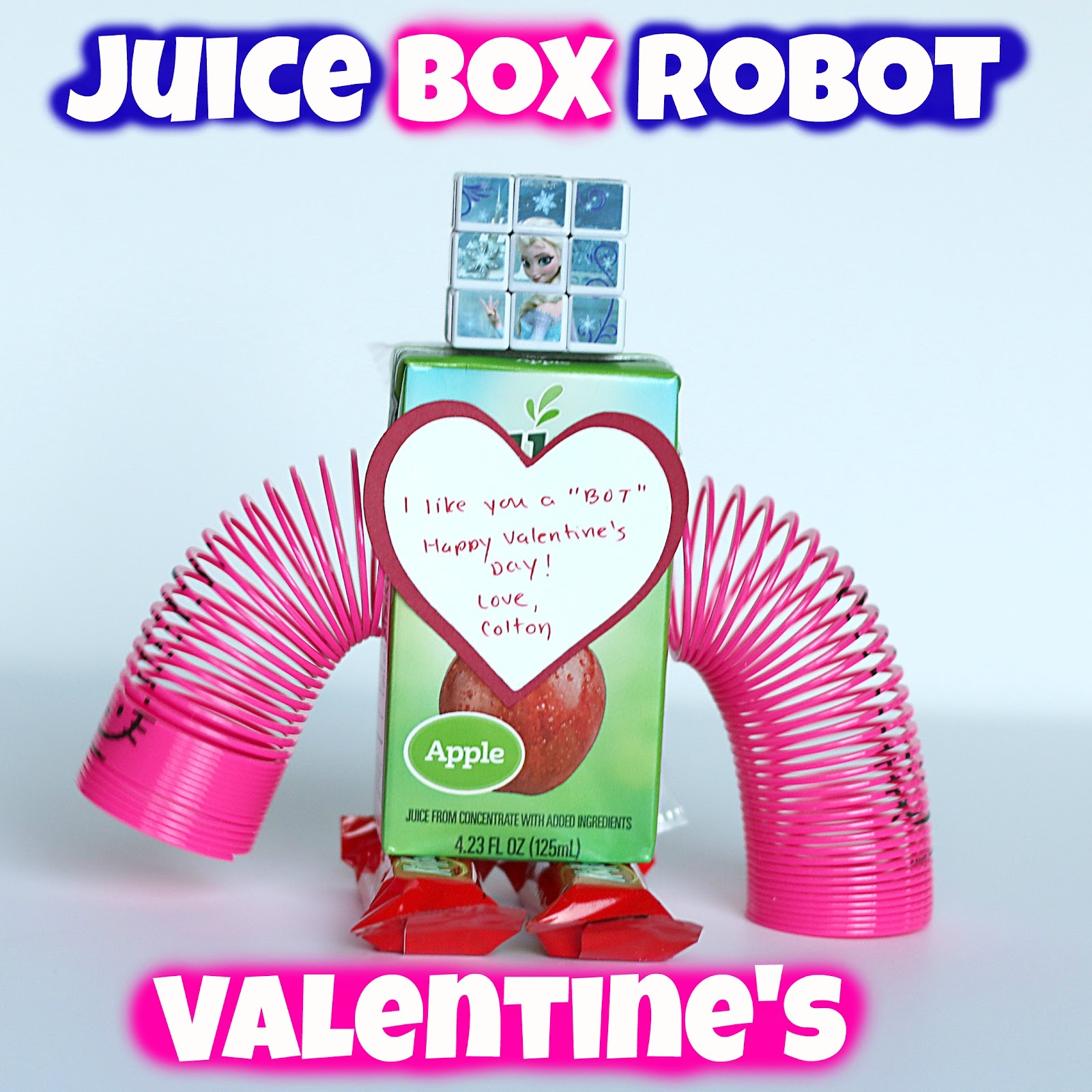Foxy's Domestic Side Juice Box Valentine's Day Robot