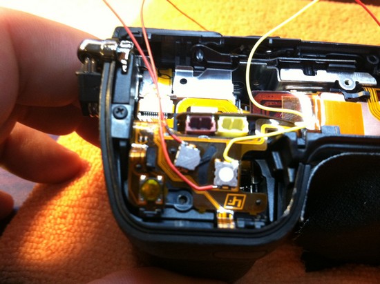 sony nex-7 wired shutter release disassembly