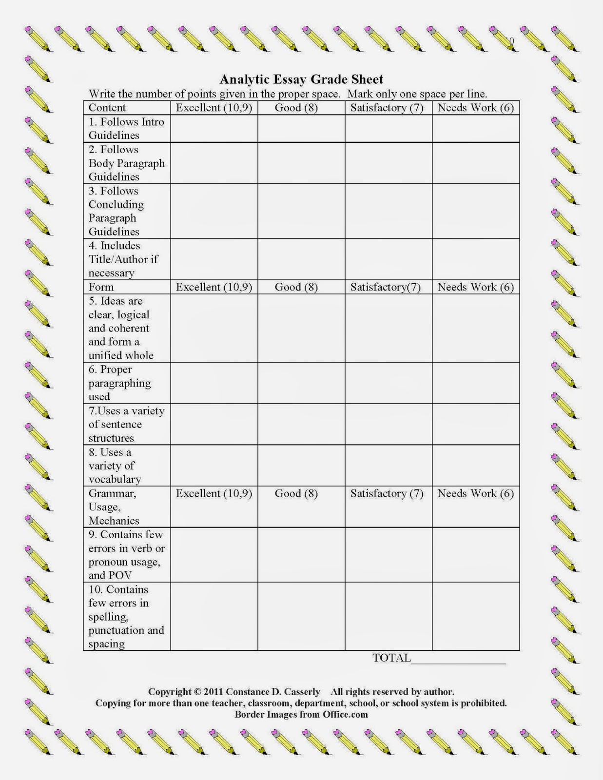 Write Right! Analytic Writing Made Easy Grading Rubric