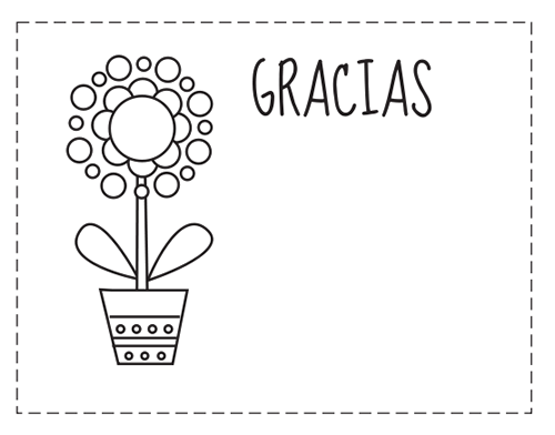 Dibujos para Colorear: Tarjetas de gracias para colorear Dibujos para Colorear: Tarjetas de gracias para colorear