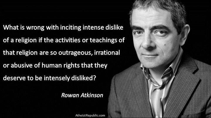 Musings of a Durotrigan: Rowan Atkinson on Religion