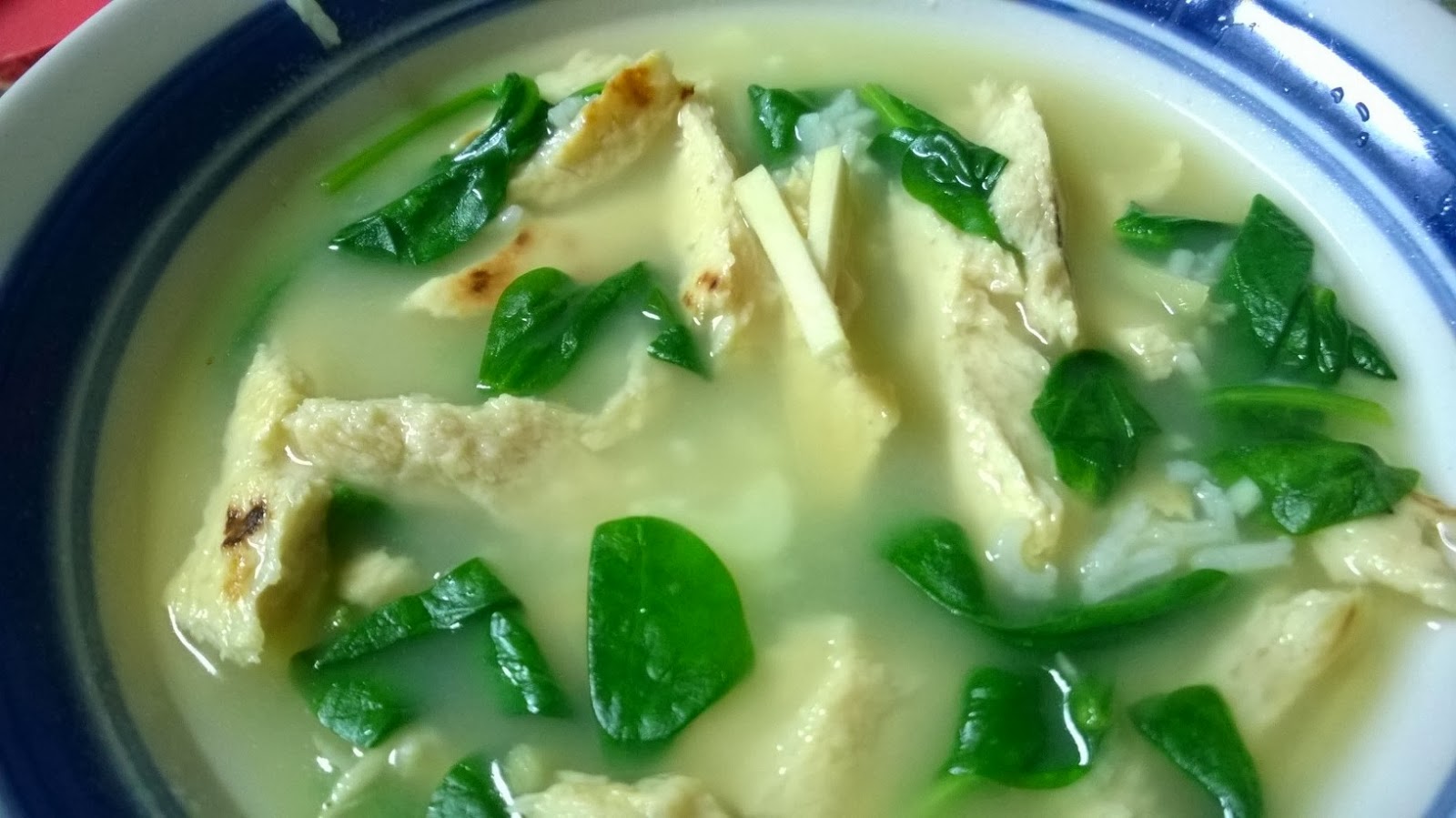 Chicken and Rice Soup with Ginger Pastries, Pumps and Pi