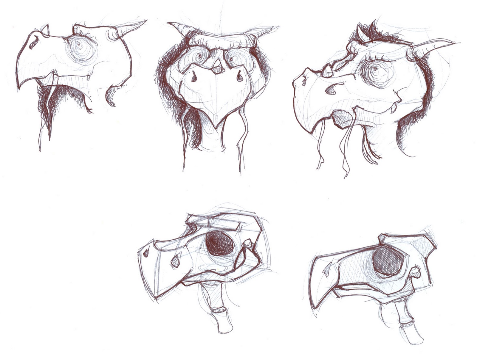 Dragon Mask Template