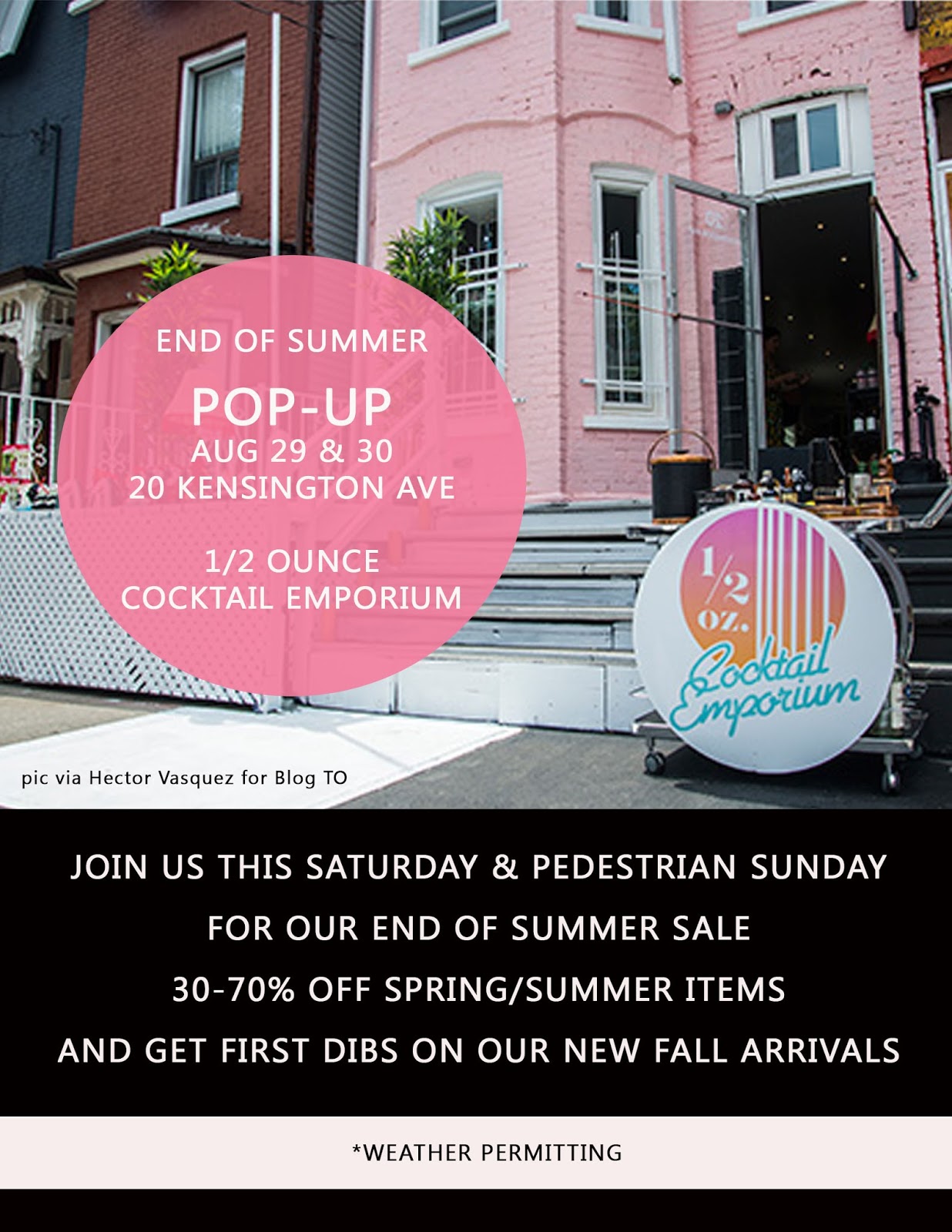 POPUP IN KENSINGTON MARKET THIS WEEKEND! Fitzroy Boutique