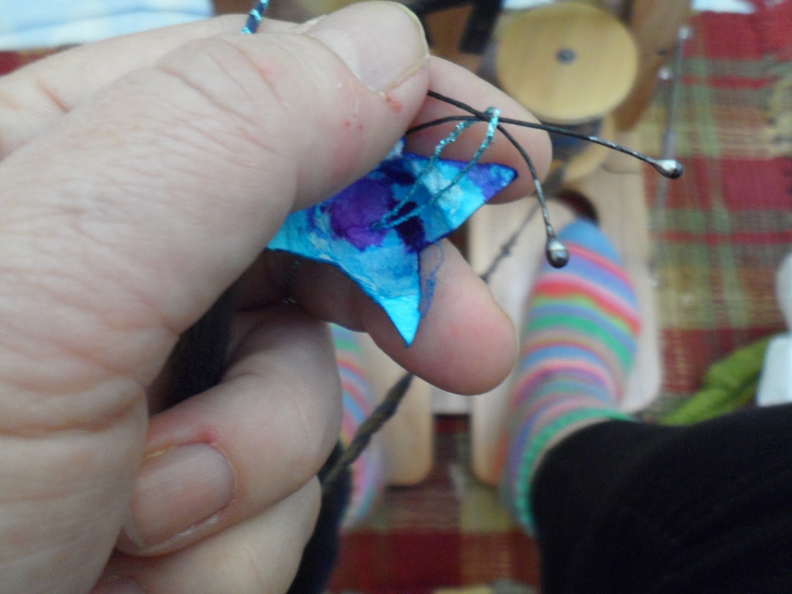 A Flock of Fleece Art Yarn A flock of flowers