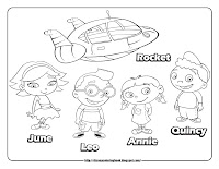 little einsteins coloring pages