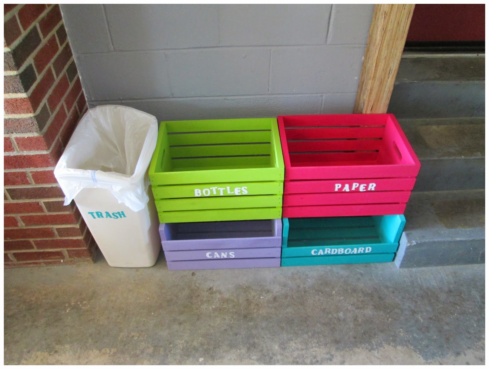 Laura's Plans Easy D.I.Y. Home Recycling Center