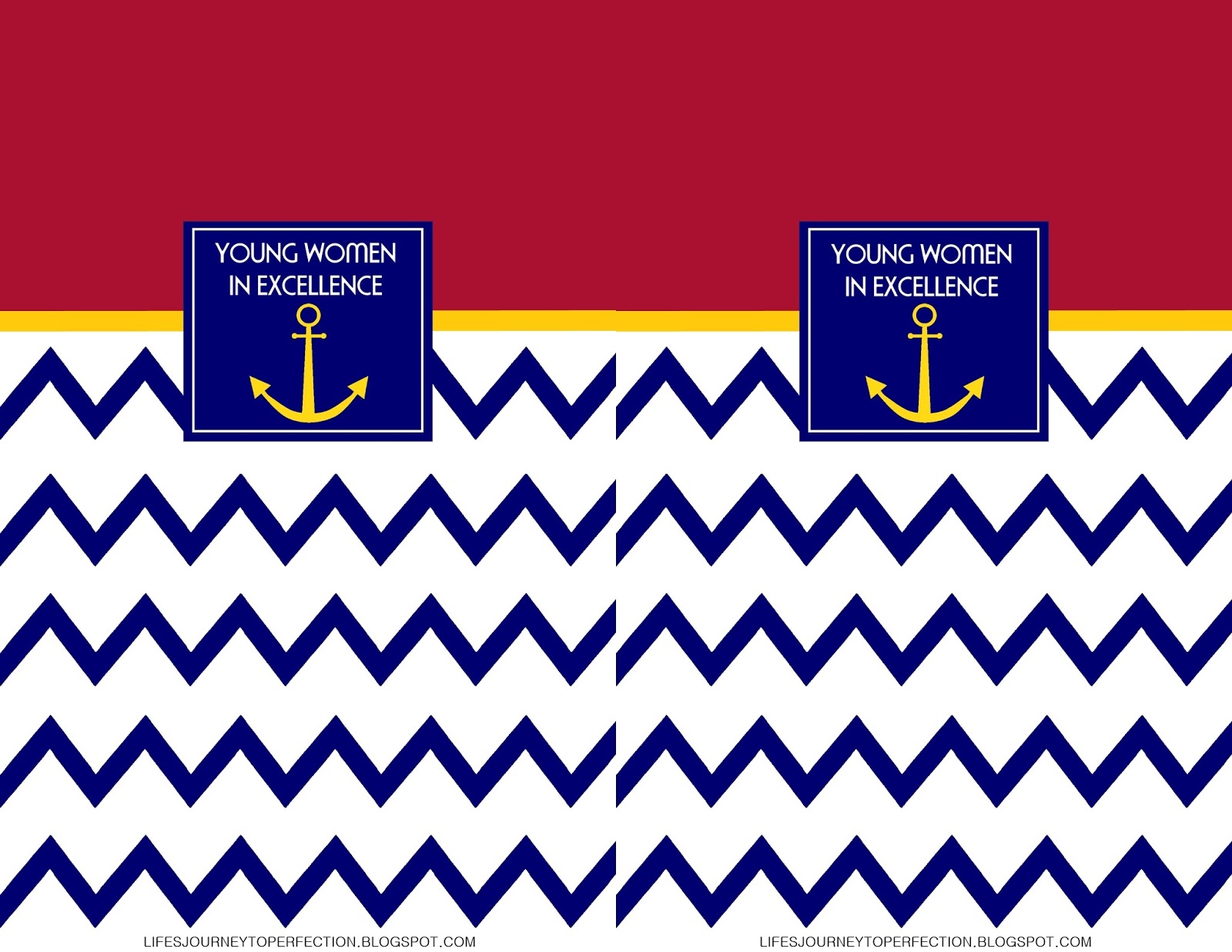 Life's Journey To Perfection Young Women in Excellence Invites and