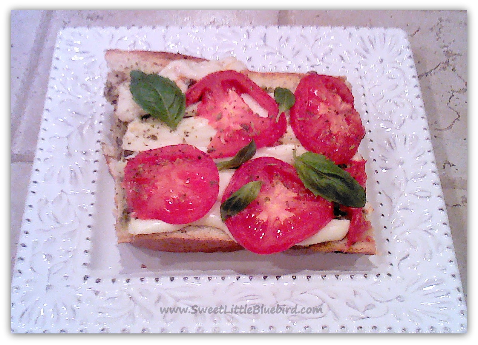 French Bread Pesto Pizza Two Ways Sweet Little Bluebird