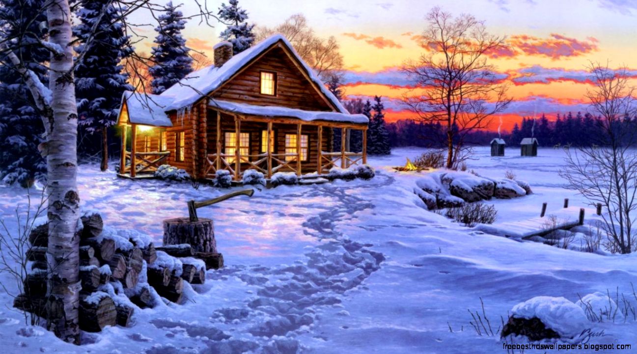 Wallpapers Painting House Bush Winter Bliss Snow Hut Group Wallpapers Painting House Bush Winter Bliss Snow Hut Group